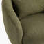 Fauteuil demi-tonneau pivotant de 30,3 po Dollinda-1023194927