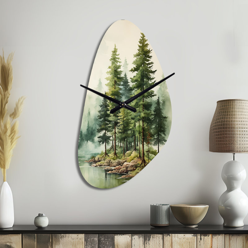 Horloge murale traditionnelle en métal Geaghan, Moyenne