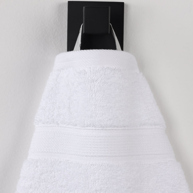 Ensemble de serviettes en coton biologique Lyndon, Blanc, Ensemble de 12 pièces