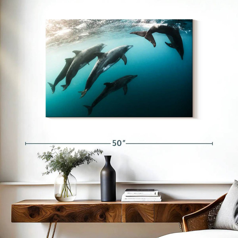 Brampt Dolphin Playmates, 26" H x 39" W