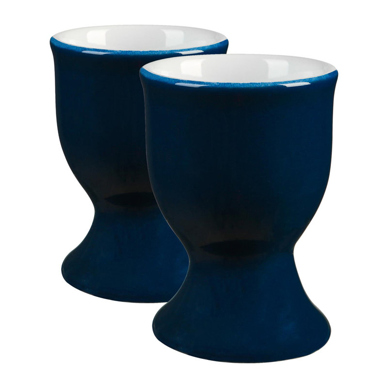 Argon Tableware Porcelain Egg Cup, Navy