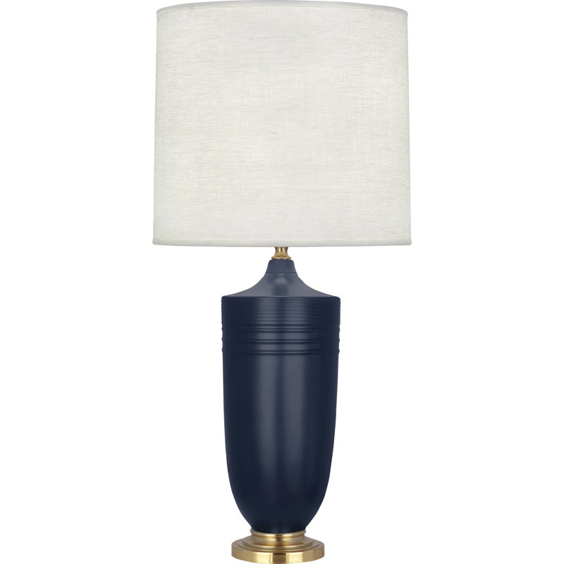 Hadrian Adjustable Table Lamp, Matte Midnight Blue/Modern Brass
