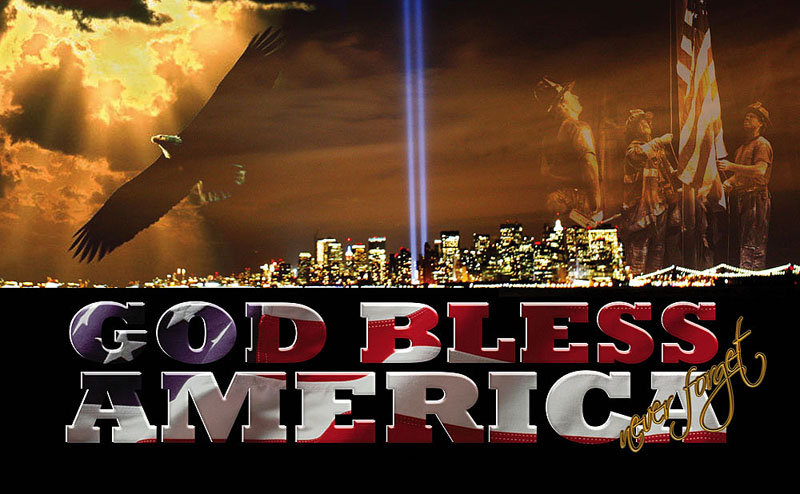 Tapis de sublimated dieu bless america