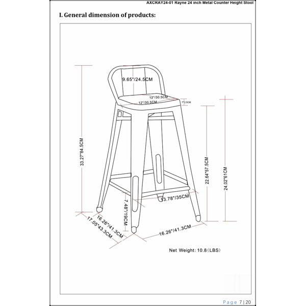 Dimensions du produit