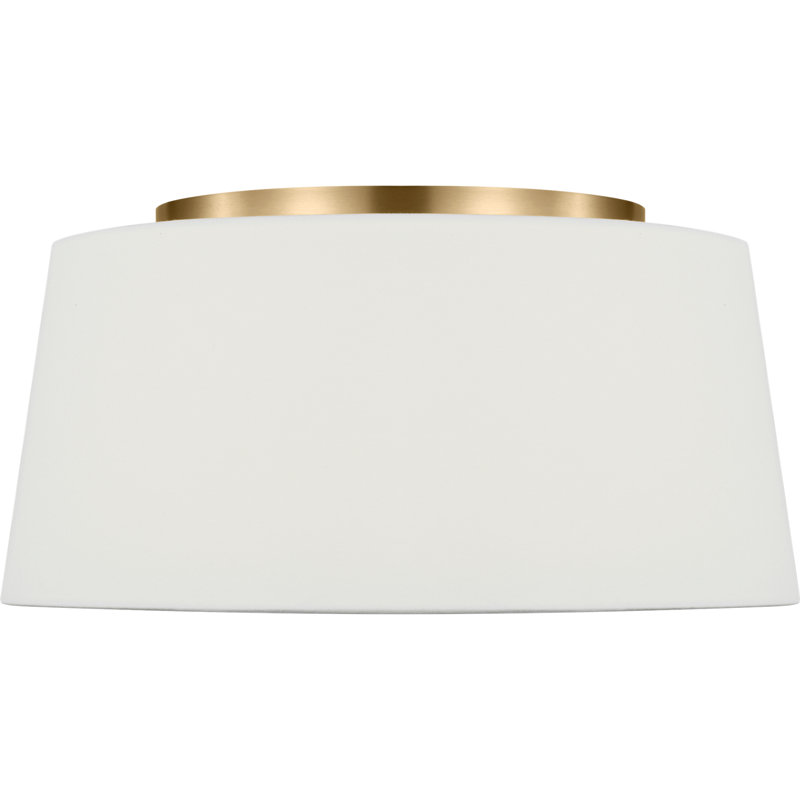 3 - Light LED Flush Mount, Estate Brass, 60