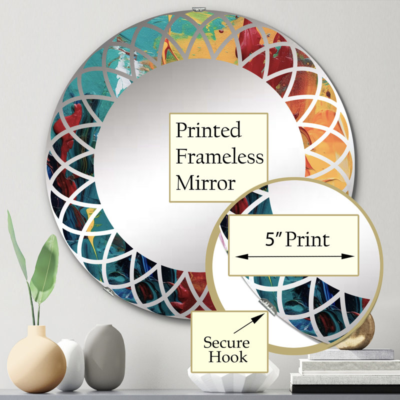 Miroir mural Bourton, 24 po x 24 po