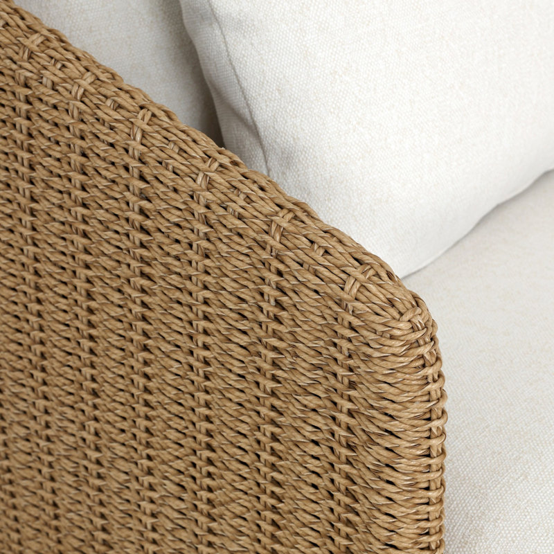 Maven Outdoor Chaise Lounge, Natural, Alessi Linen