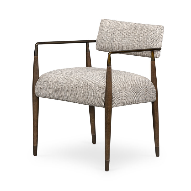 Waldon Dining Armchair-Thames Coal, Thames Coal, Sierra Brown/Aged Bronze