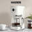 HADEN Ivory Stainless Steel Heritage Coffee Machine & 2-Slice Toaster