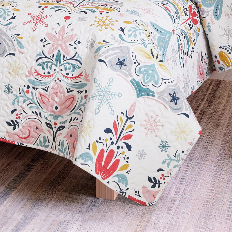 Avanti Folk Trees King Quilt Set
