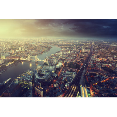 Thiam London Aerial View by IakovKalinin - Wrapped Canvas Print