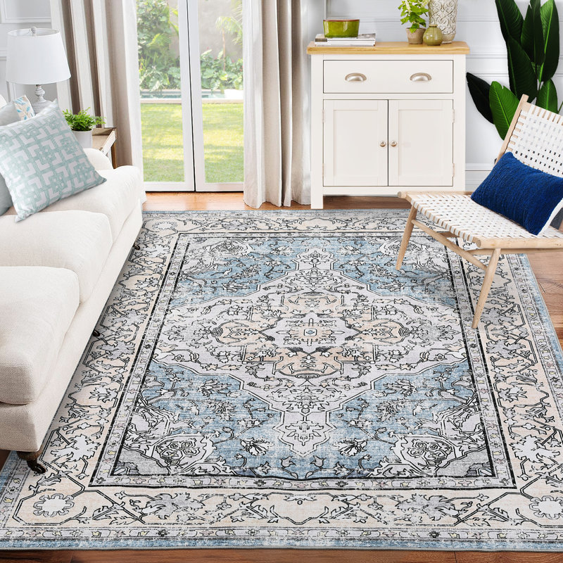 Tapis rétro lavable, Rectangulaire 8 pi x 10 pi