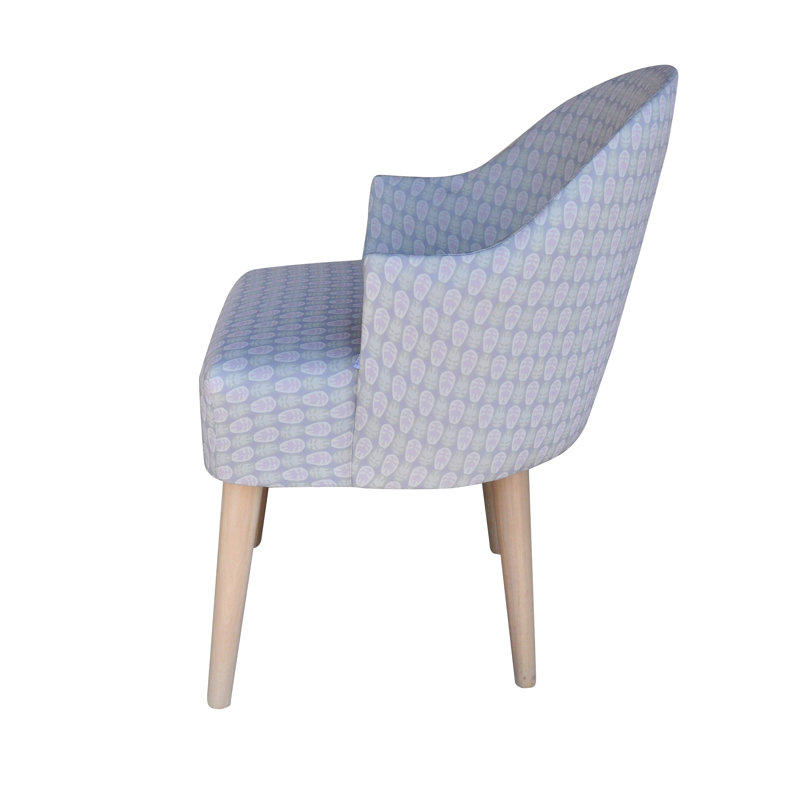 Würfel Upholstered Armchair, Light mint