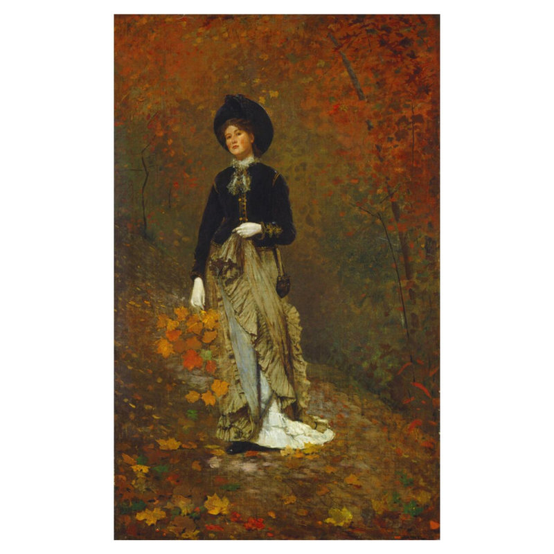 «Autumn» par Winslow Homer - Estampe numérique, H 40 po x l 32 po