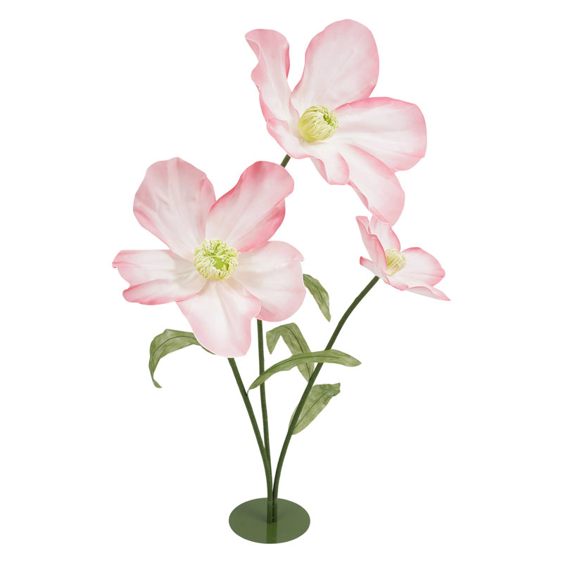 55.12 " Faux in Iron Free-Standing, Light Pink