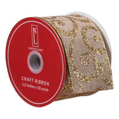 2.5'' Floral Polyester Ribbon