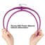 Cintres en velours mauve
