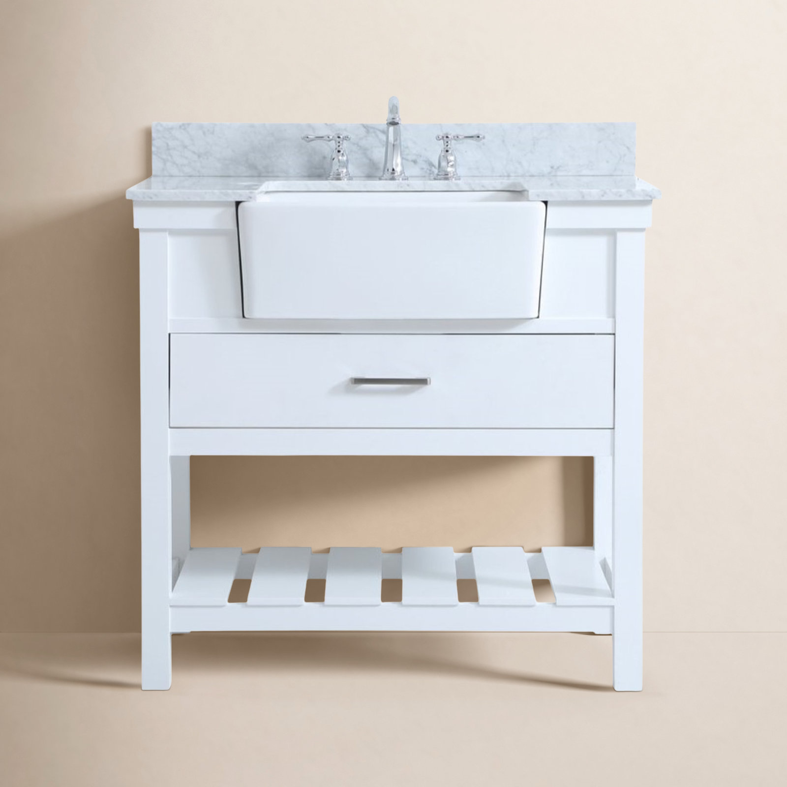 Pelaghia 36'' Single Bathroom Vanity, White