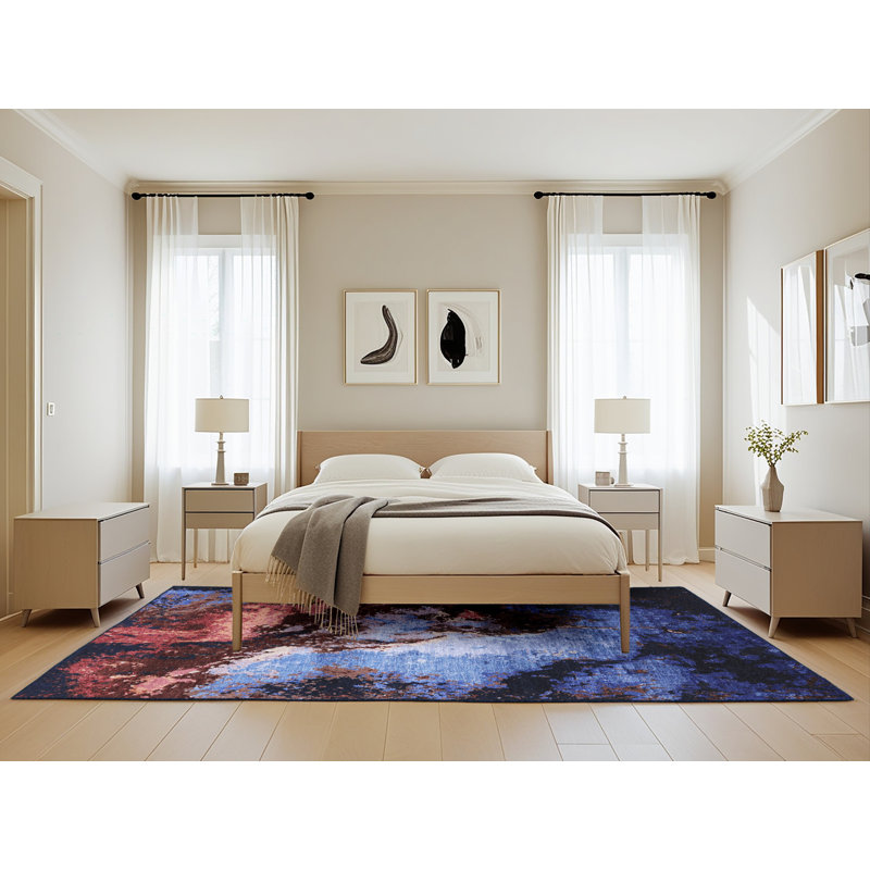 Abstract Indoor Rug, Rectangle 5' x 8'