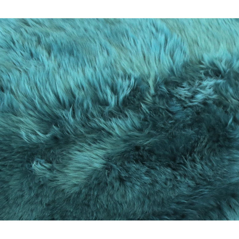 Haghni Sheepskin Animal Print Indoor Rug, Novelty 2' x 3'