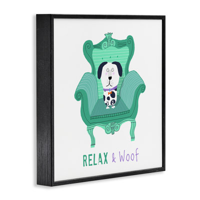 Art de giclée Relax & Wouf par Carla Daly