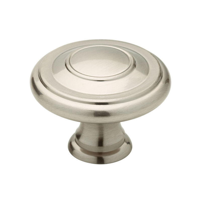 Paquet multiple à poignée champignon de 1 po de diamètre Brilliant, Nickel satiné