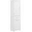 Tall Bathroom Storage Cabinet, Freestanding Storage Cabinet with Two Different Size Drawers and Adjustable Shelf-1166308814