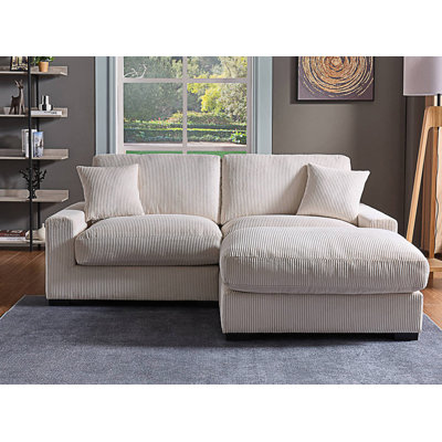 Modular Sectional Sofa, 4 Seater Oversized Sectional Sofa With 2 Ottoman And 2 Pillows