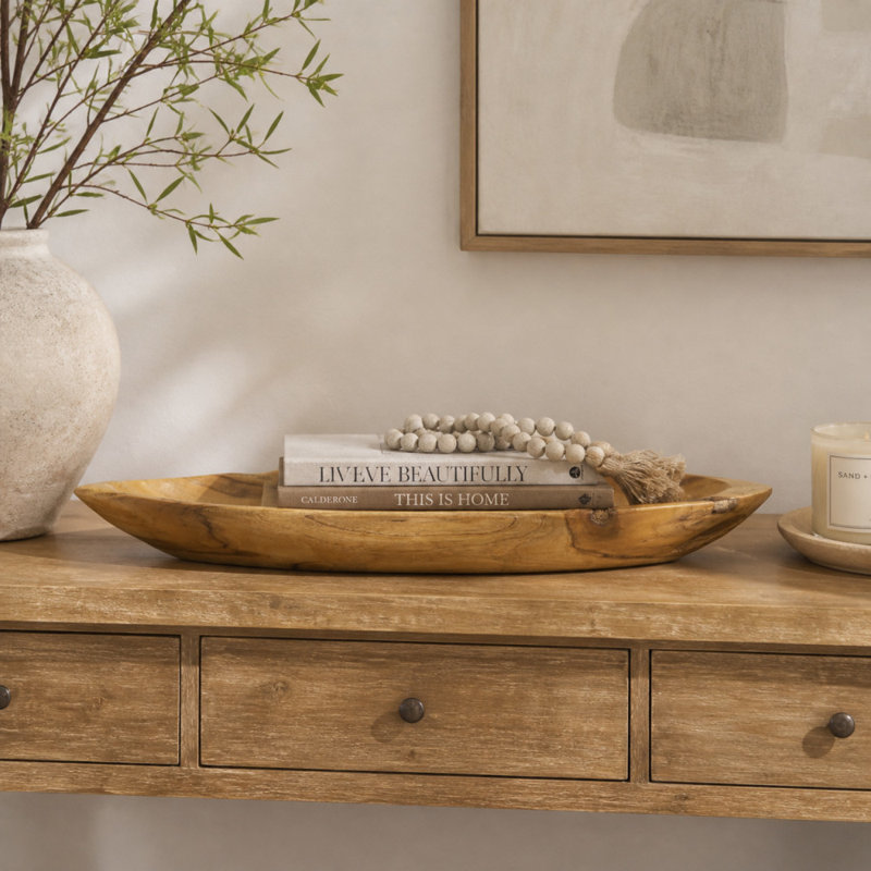 Bol décoratif en bois naturel Privette