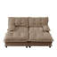 Canapé modulaire moderne de 77 pouces avec 2 repose-pieds, coussins en chenille à siège profond et fonction de canapé pour les salons et les appartements-889062419
