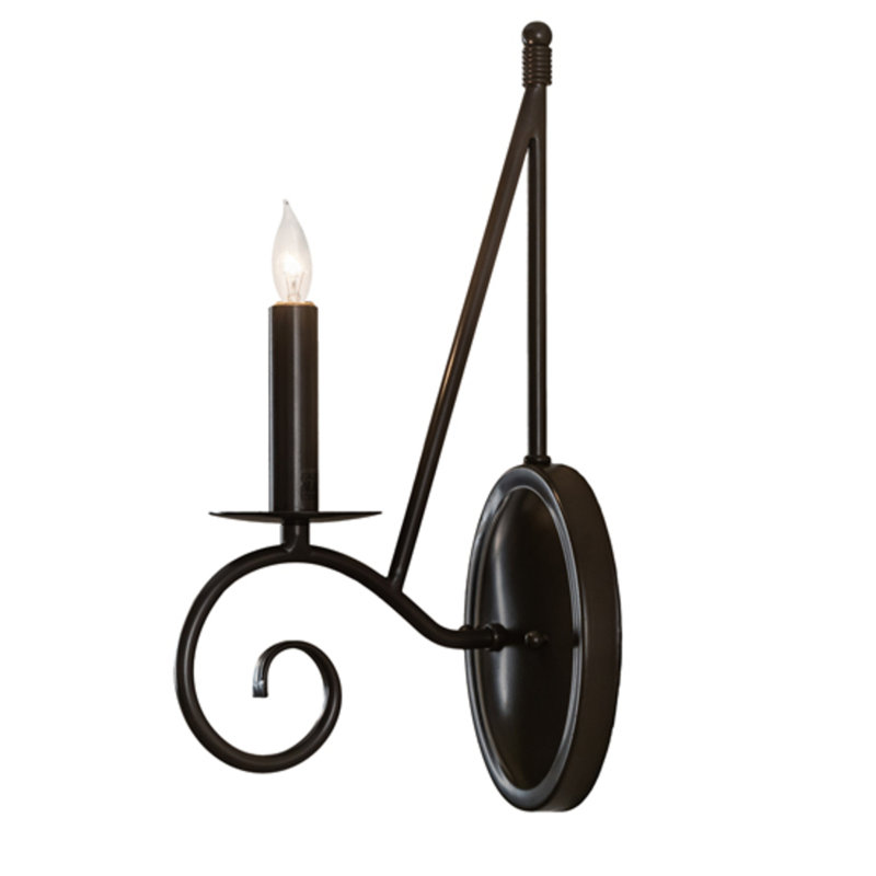 Estrella Steel Candle Wall Light