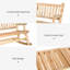 Chaise berçante en bois 2 personnes-1425702084