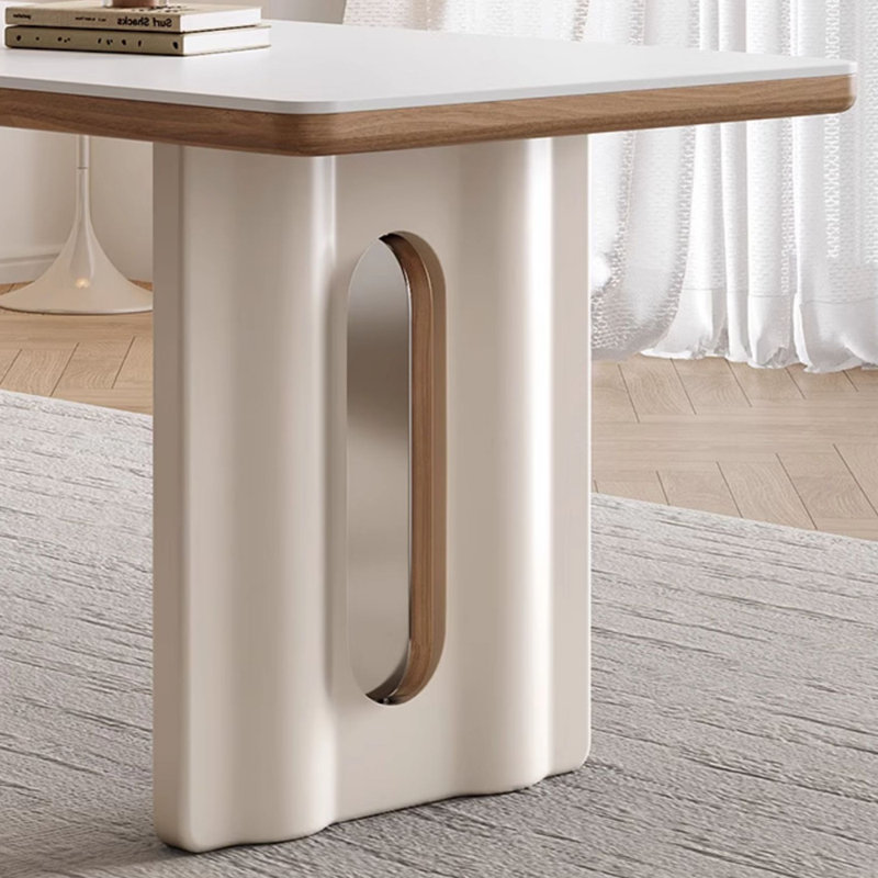 Bureau d'écriture Creamy, H 29,52 po x l 62,99 po x P 31,49 po