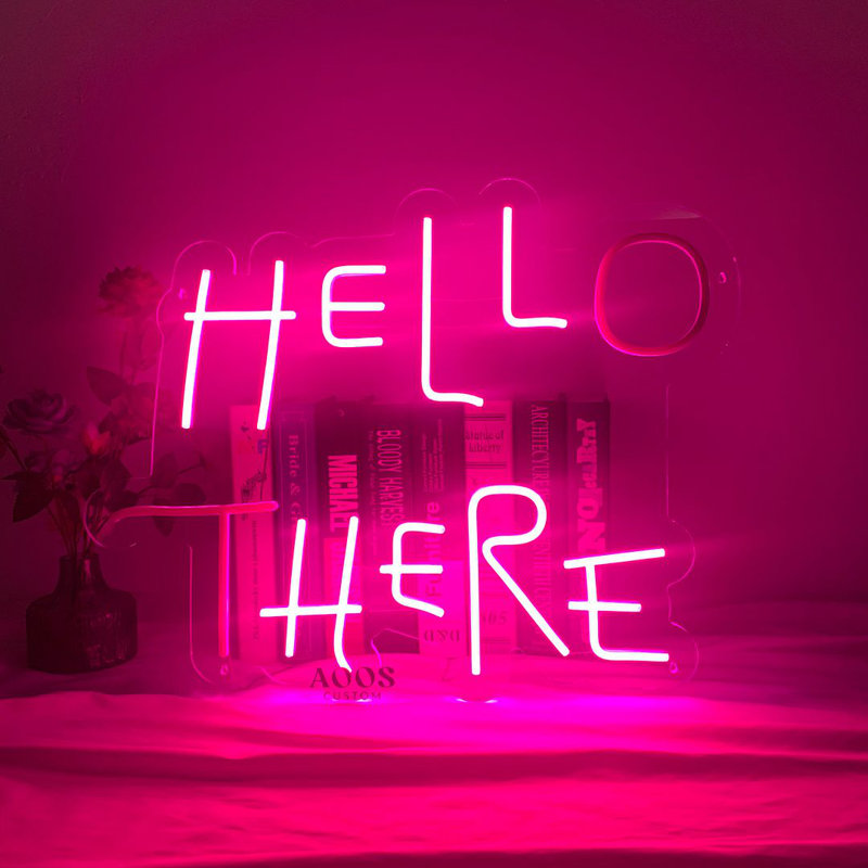 Hello There Hell Here 24" LED Neon Sign