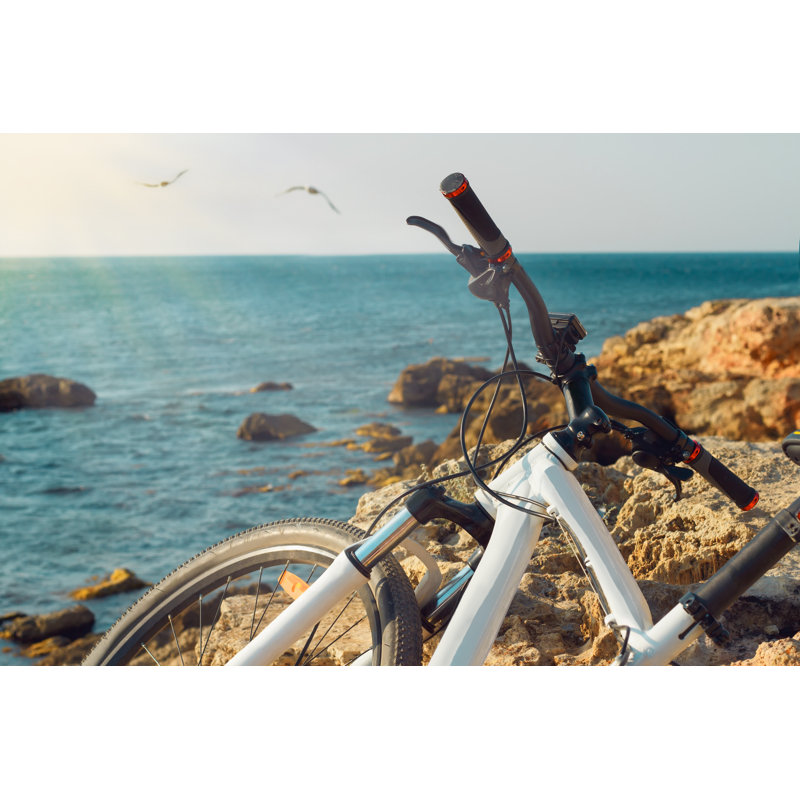 Bicycle On Beach by Oleandra9 - Wrapped Canvas Print, 20cm H x 30cm W x 3.8cm D