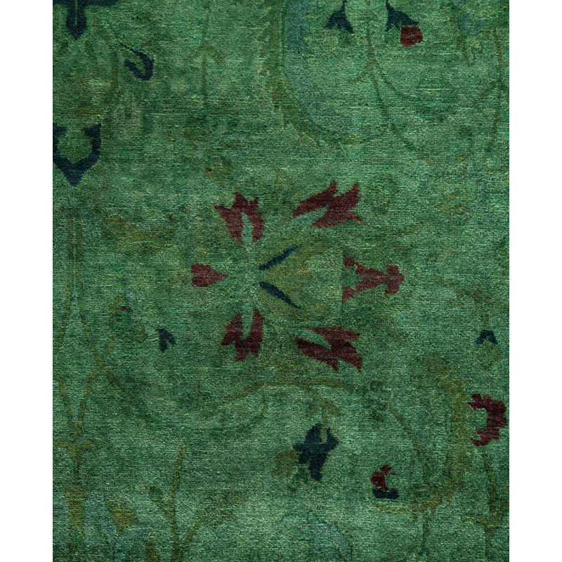 Overdyed One-of-a-Kind 6' 1" X 8' 10" Hand Knotted Area Rug