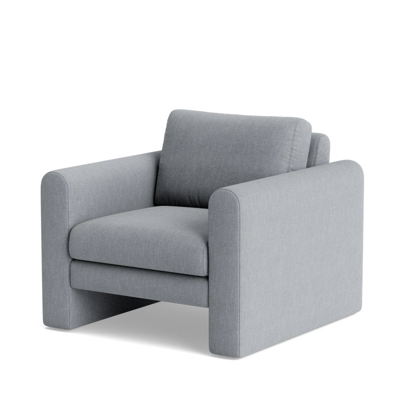 Knox Accent Chair, Performance Weave - Zinc
