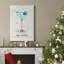 Blue Christmas Cocktail - Wrapped Canvas Print-1120440578