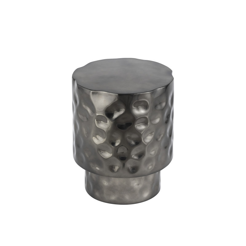 Freestanding Round End Table In Modern Design, Available Copper, Gold Or Silver For Home Style, Decor