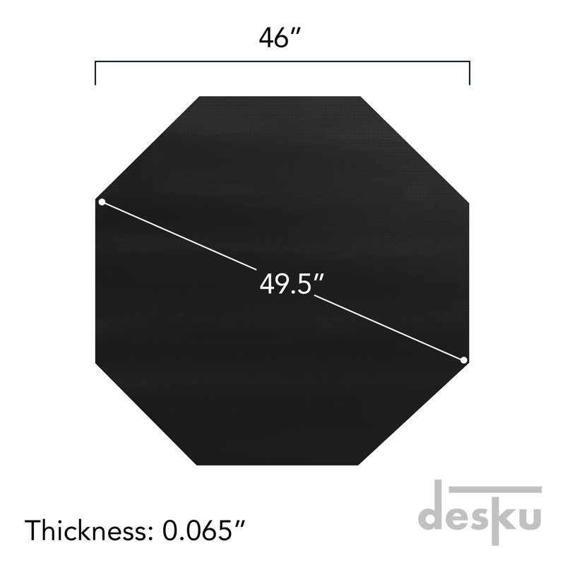 Paillasson pour plancher dur, Noir