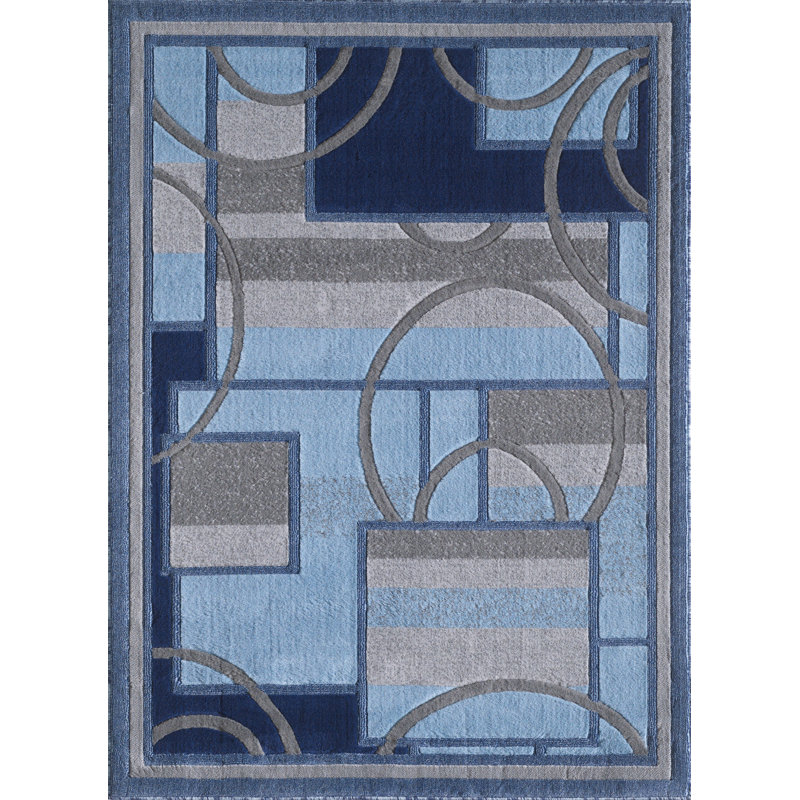 Geometric Indoor Rug, Rectangle 3' x 5'