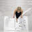 Wheelchair Transfer 36"x55" Acrylic Hydro Massage Walk-In Bathtub, Heated Seat, Fast Fill Faucet-89191244