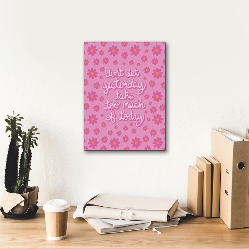 Art mural sur toile, "Hier et aujourd'hui" par Club Daydream, H 16 po x l 12 po x P 0,75 po