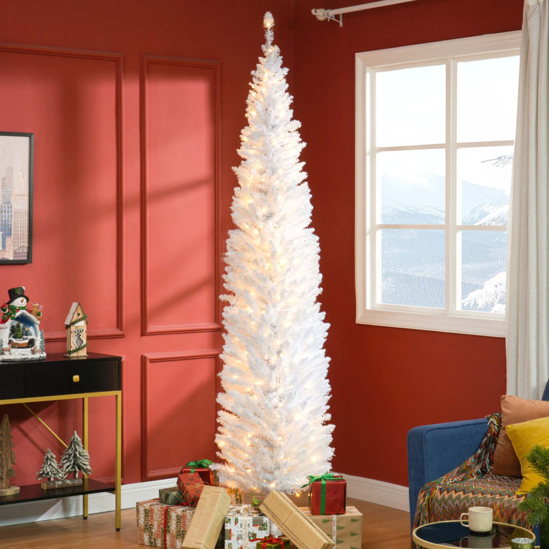 Arbre de Noël artificiel 8 pi avec 618 branches et un pied en plastique