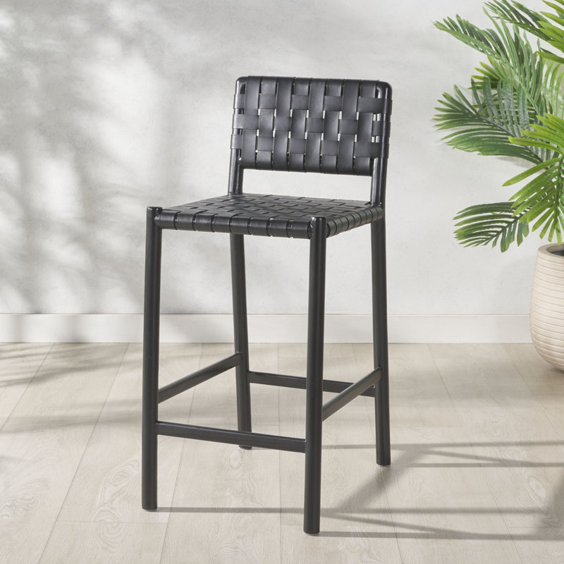 Tabouret de comptoir Jeremiah, Noir, noir, noir, noir, Noir, noir, noir, noir