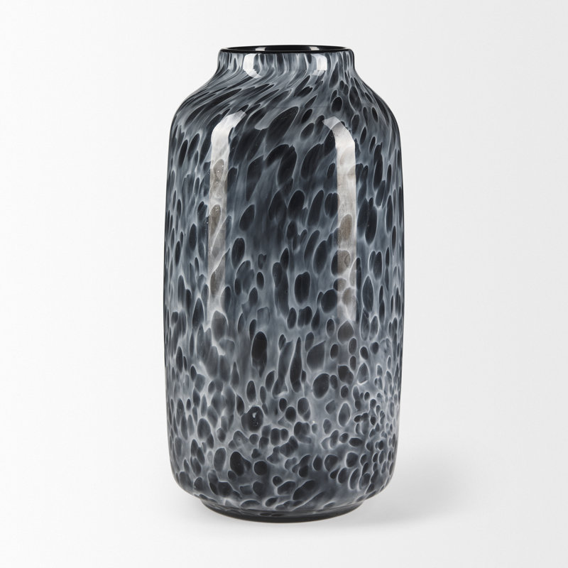 Vase de table en verre Byersville, H 12,40 po x l 6,50 po x P 6,50 po