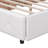 Eural Upholstered Platform Bed with Classic Headboard and 4 Drawers, No Box Spring Needed, Linen Fabric, Queen Size-438307427