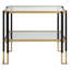 Table de bout avec rangement Nouvelle Glass