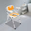 Chaise de douche réglable en hauteur pour personnes âgées, chaise de chevet avec accoudoirs et dossier, siège de douche avec accoudoirs