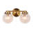 Ronson 2 - Light Dimmable Cracked Bathroom Vanity Light